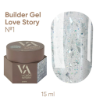  Зображення Valeri NEW Builder Gel Love Story 15 ml. №01 