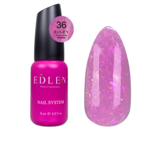  Зображення Edlen Cover base Shimmer 9ml №36 