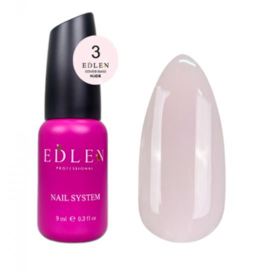  Зображення Edlen Cover base Nude 9ml №03 