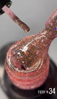  Зображення Гель-лак SAGA Fiery gel №34 