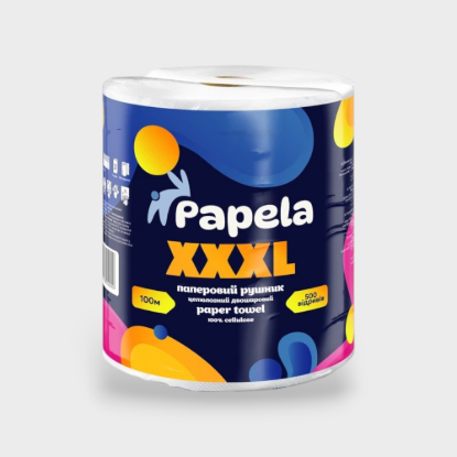  Зображення Папірний рушник Papela XXXL 1рул 2 кулі-500 відривів 