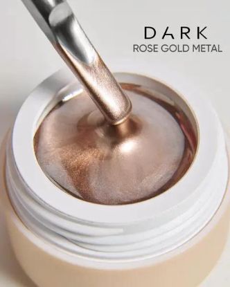  Зображення DARK Rose Gold metal gel paint, 5ml 
