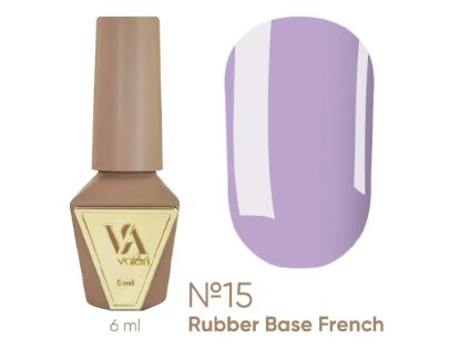 Зображення Valeri Rubber Base French, 6ml №015 