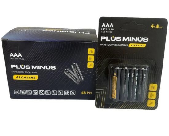  Зображення Батарейка LR03 PLUS minus 4шт Alkaline Power 