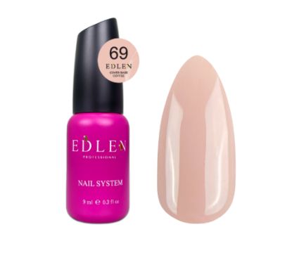  Зображення Edlen Cover base Coffee 9ml №69 
