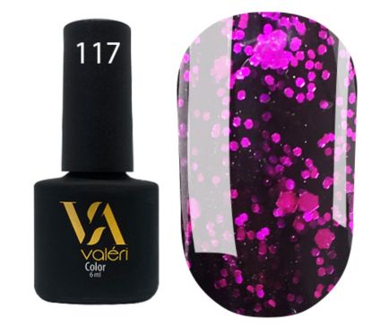  Зображення Гель лак Valeri №117, 6ml 