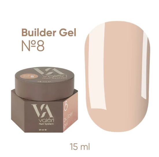  Зображення Valeri NEW Builder Gel 15ml №08 