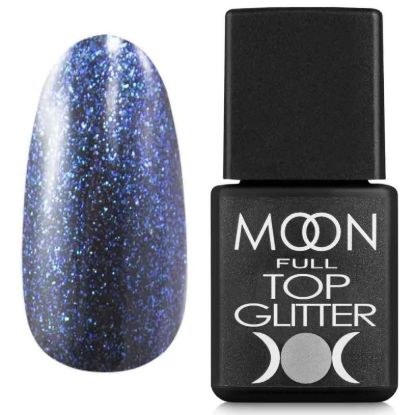 Зображення Топ GLITTER , 8 ml №04( Blue) 
