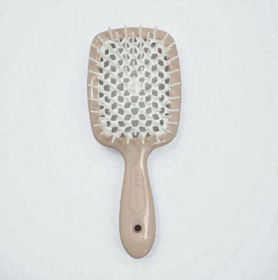  Зображення Супербраш Janeke Superbrush the original гребінець продувна, щітка для волосся Пудровий з білим 