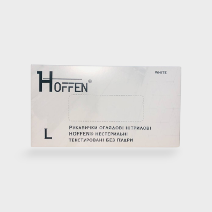  Зображення Рукавички HOFFEN Білі L 3,5г 