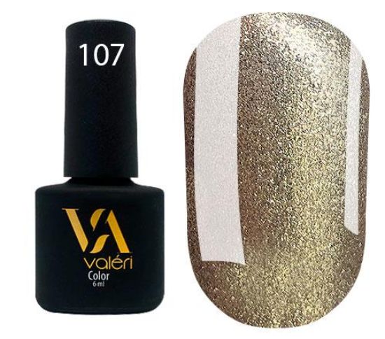  Зображення Гель лак Valeri №107, 6ml 