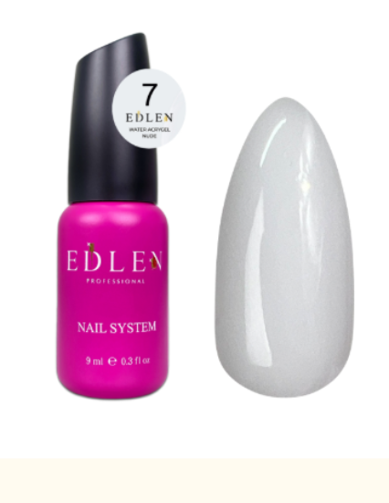  Зображення Edlen Water Acrygel Nude 9ml №07 