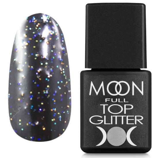  Зображення Топ GLITTER , 8 ml №01( Rainbow ) 