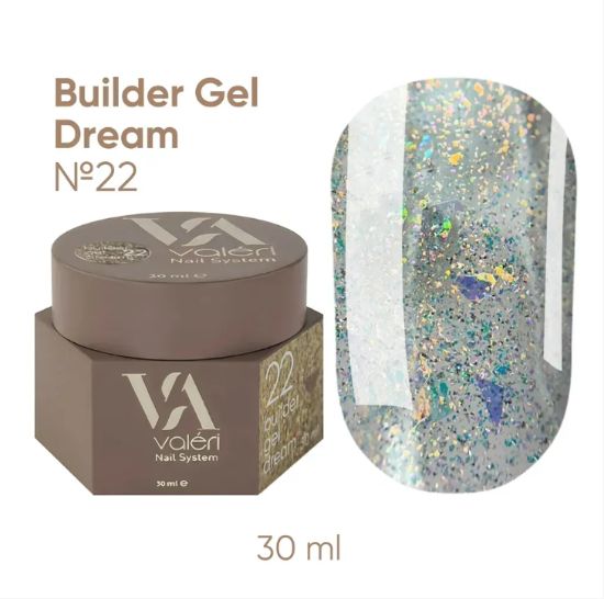  Зображення Valeri NEW Builder Gel Dream 30ml №22 