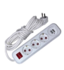  Зображення Підовжувач 3 розетки 5 м + 2USB 