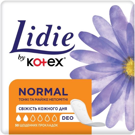  Зображення Прокладки щоденні Lidie by Kotex Deo, 50 шт 