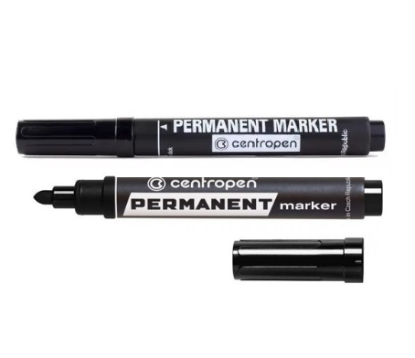  Зображення Перманентний маркер чорного кольору (Permanent marker) 