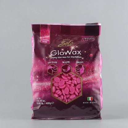  Зображення Гарячий плівковий віск у гранулах Italwax Glowax Cherry Pink - Рожева Вишня 400 г. (для особи) 