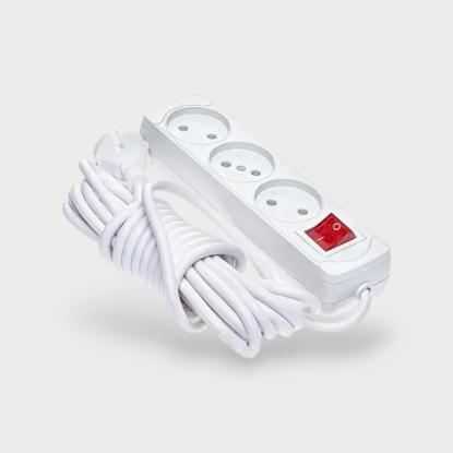  Зображення Удлинитель на 3 розетки 5м K0300A-5M 