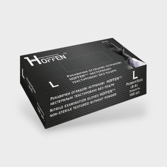  Зображення Перчатки HOFFEN Чорні L 3,5г 