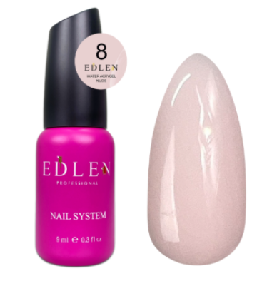  Зображення Edlen Water Acrygel Nude 9ml №08 