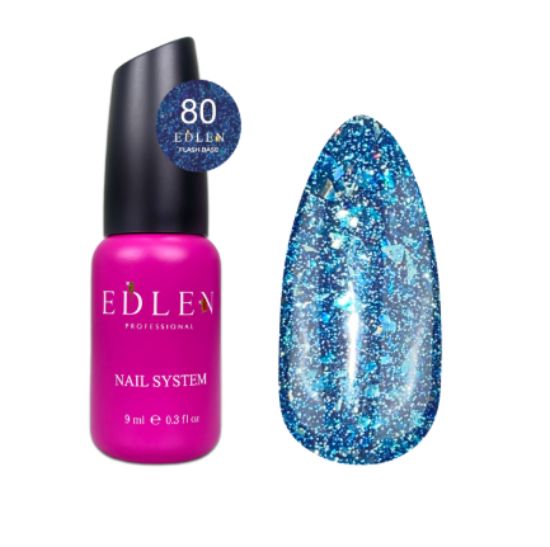  Зображення Edlen Cover base Flash 9ml №80 