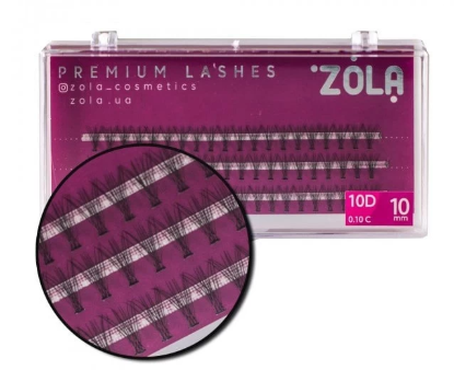  Зображення Zola Ресницы-пучки 10D (10mm) 