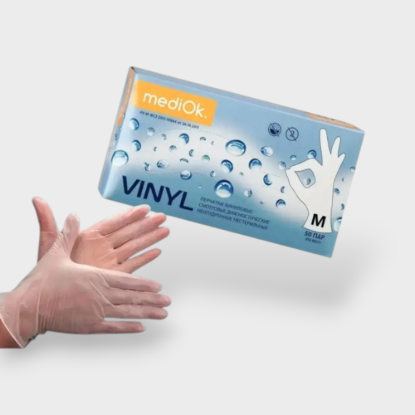  Зображення Перчатки MediOK VINYL M 