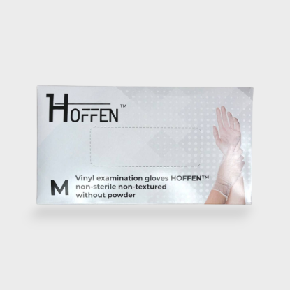  Зображення Рукавички вінілові HOFFEN розмір M 