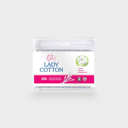  Зображення Вушні палички LADY COTTON 200 шт 