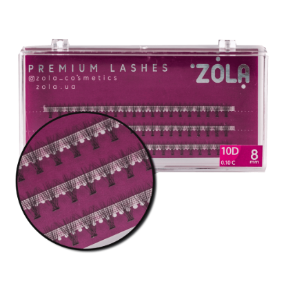  Зображення Вії-пучки Zola 10D (8mm) 