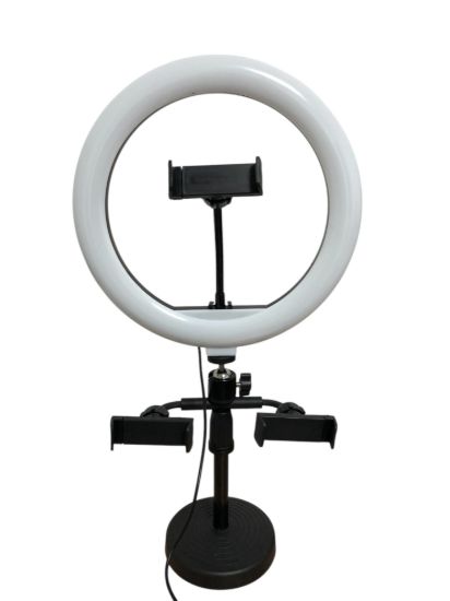  Зображення Лампа кільцева CBX-260A підставка + штатив, 26см 