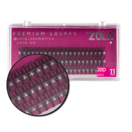  Зображення Zola Ресницы-пучки 20D (11mm) 