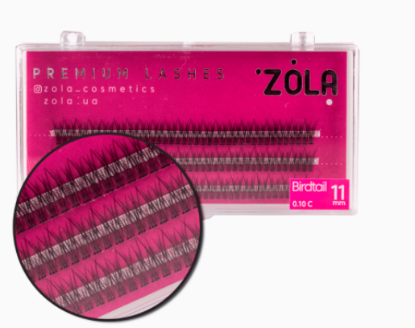  Зображення Zola Ресницы-пучки Birdtail (11mm) 