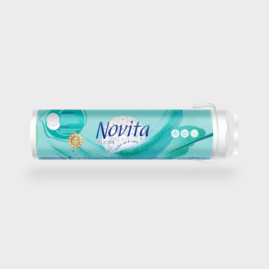  Зображення Диски ватні NOVITA Delicate 120шт 