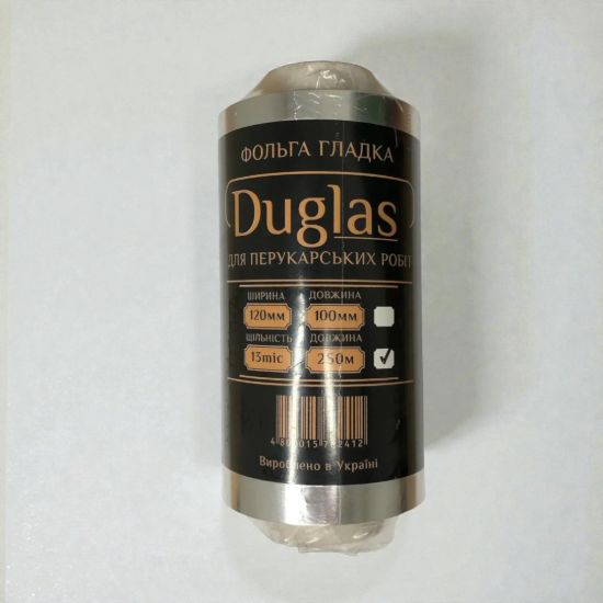  Зображення Фольга DUGLAS перукарня 12 см x 250м (щільність 13 мкм) 