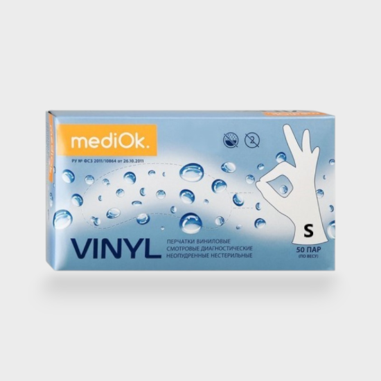  Зображення Перчатки MediOK VINYL S 