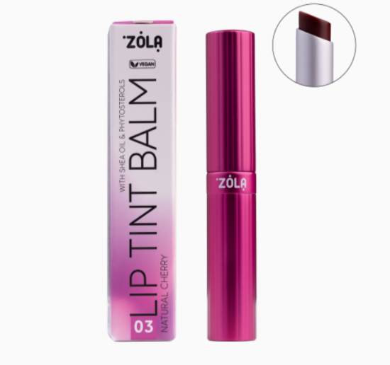  Зображення ZOLA Бальзам для губ, Lip Tint Balm(03 Cherry Natural) 