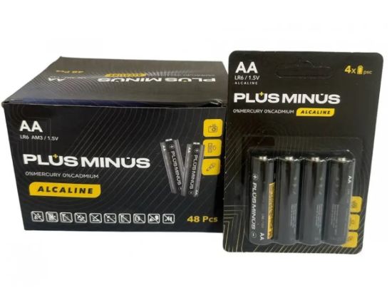  Зображення Батарейка LR06 PLUS minus 4шт Alkaline Power 
