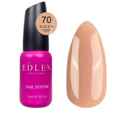  Зображення Edlen Cover base Coffee 9ml №70 
