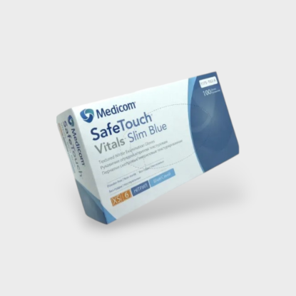  Зображення Перчатки Medicom SafeTouch Vitals Slim XS 3.0g(голубые) 