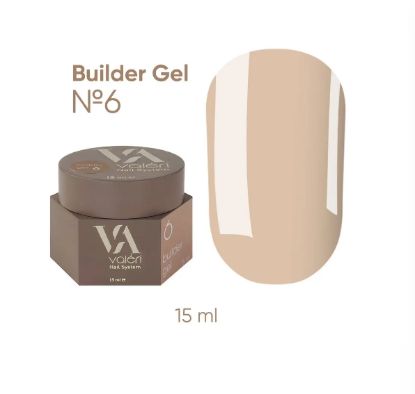  Зображення Valeri NEW Builder Gel 15ml №06 