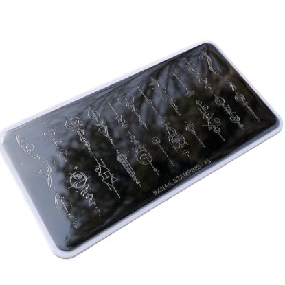  Зображення Стемпінг пластина XNAIL Stamping №45 