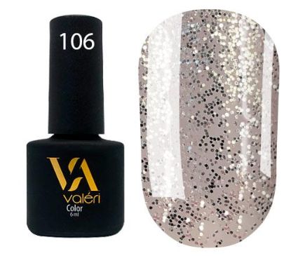  Зображення Гель лак Valeri №106, 6ml 