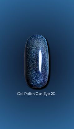  Зображення Dark Gel polish Cat Eye 20, 6ml 