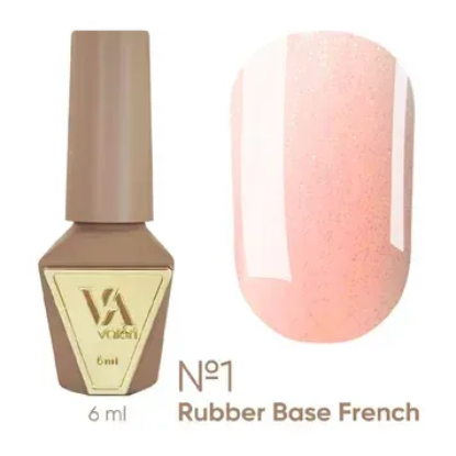  Зображення Valeri Rubber Base French, 6ml №001 