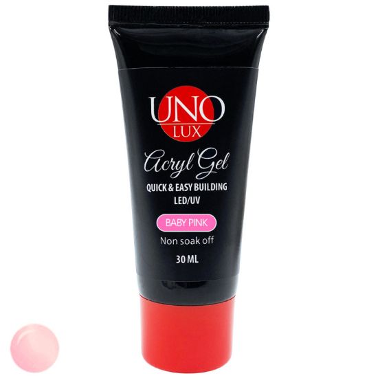  Зображення Акрил-гель UNO Baby Pink 30 ml 