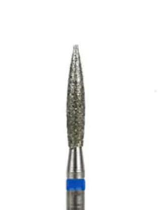  Зображення Фреза Пламя ((XL)) 025 синяя - 10mm 