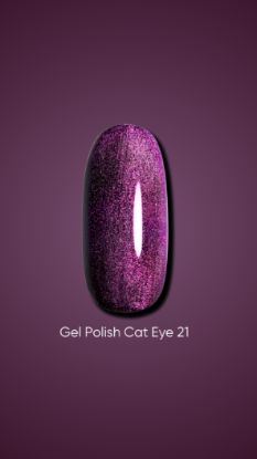  Зображення Dark Gel polish Cat Eye 21, 6ml 