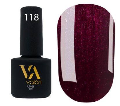  Зображення Гель лак Valeri №118, 6ml 